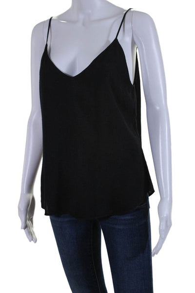 Reformation Womens Solid Black V-Neck Sleeveless Camisole Top Size XS