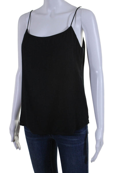 Reformation Womens Solid Black Scoop Neck Sleeveless Camisole Top Size S