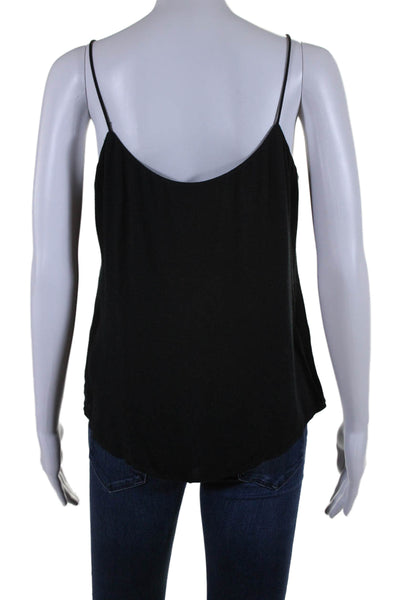 Reformation Womens Solid Black Scoop Neck Sleeveless Camisole Top Size S