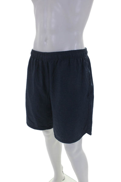 Rhone Mens Dark Blue Drawstring Pull On 8" Inseam Active Shorts Size L