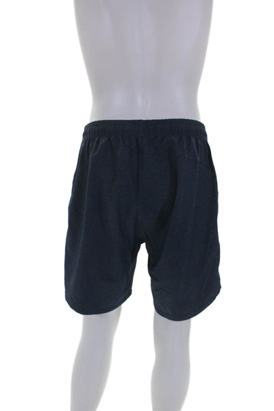 Rhone Mens Dark Blue Drawstring Pull On 8" Inseam Active Shorts Size L