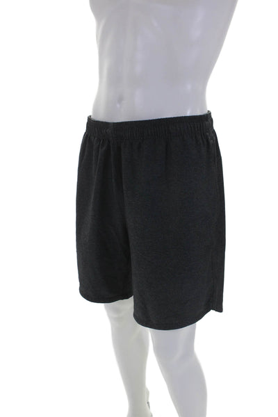 Rhone Mens Dark Gray Drawstring Pull On 8" Inseam Active Shorts Size L