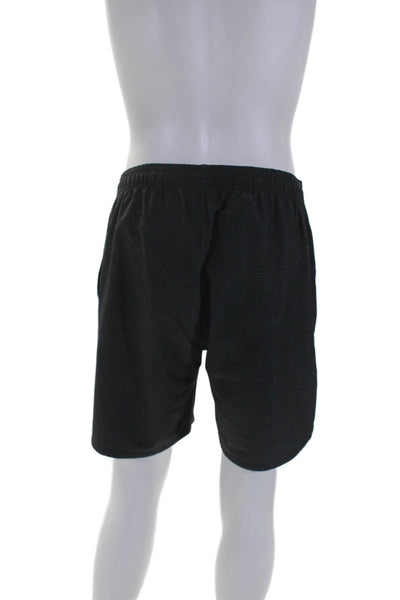 Rhone Mens Dark Gray Drawstring Pull On 8" Inseam Active Shorts Size L