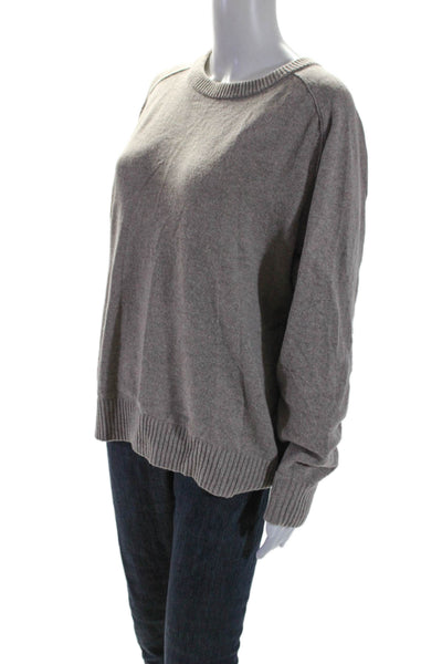 Everlane Womens Long Sleeve Scoop Neck Sweater Gray Cashmere Size Large