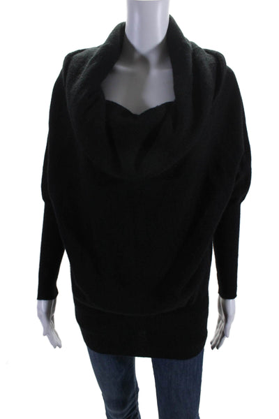 Oats Cashmere by Debra Hayburn Womens Cashmere Sweater Top Black Size XS