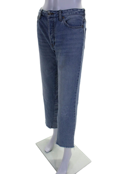 We The Free Womens Cotton Five Pocket Button Fly High-Rise Jeans Blue Size 26