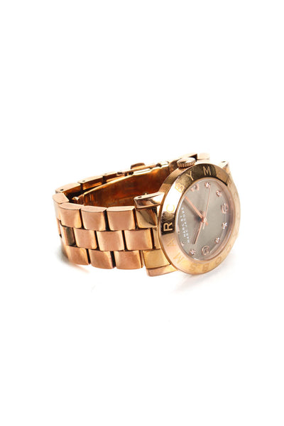 Marc By Marc Jacobs Women's Amy Glitz Stainless Steel Band Rose Gold Tone Watch