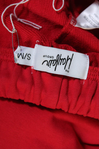 Mayfair Womens High Rise Empathy Always Shorts Red Cotton Size S/M