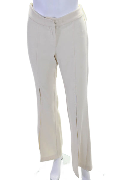 Bec & Bridge Womens Front Slit Darted Hook & Eye Bootcut Pants Beige Size 2