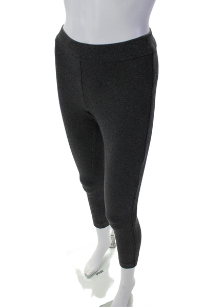 Theory Womens Mid Rise Elastic Waist Pull On Ankle Leggings Dark Gray Size PP