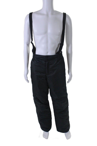 Mountain Warehouse Mens Elastic Waist Straight Leg Snow Overalls Black Size S