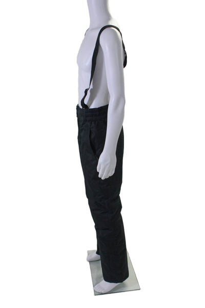 Mountain Warehouse Mens Elastic Waist Straight Leg Snow Overalls Black Size S