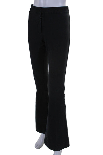 Derek Lam 10 Crosby Womens Cotton Mid Rise Bootcut Trousers Black Size 4