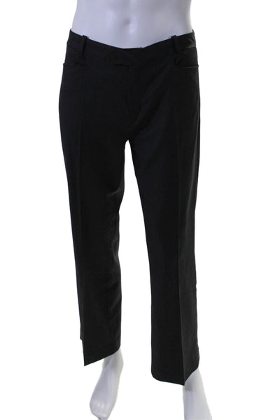 Joseph Mens Tapered Leg Flat Front Pleated Dress Pants Black Size 40