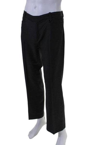 Joseph Mens Tapered Leg Flat Front Pleated Dress Pants Black Size 40