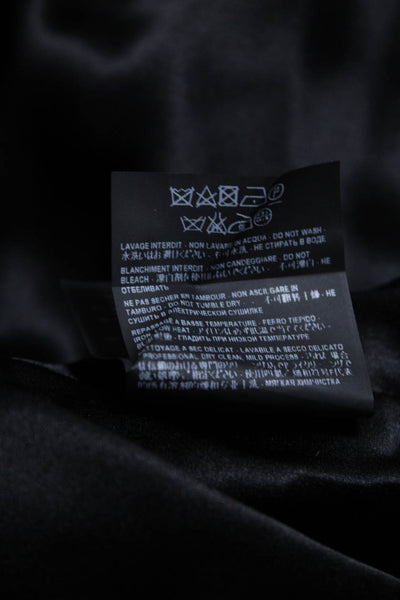 Saint Laurent Womens Brown Printed Long Sleeve One Shoulder Mini Dress Size S