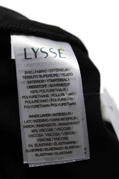 Lysse Womens Faux Leather High Rise Pull On Leggings Dark Brown Size Large