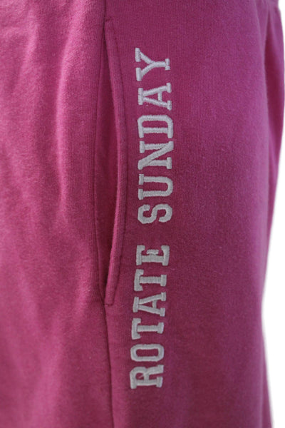 Birger Christensen Rotate Womens Sweatpants Pink Cotton Size Extra Small