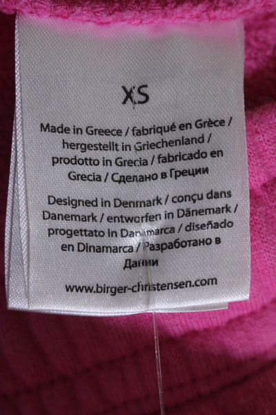 Birger Christensen Rotate Womens Sweatpants Pink Cotton Size Extra Small