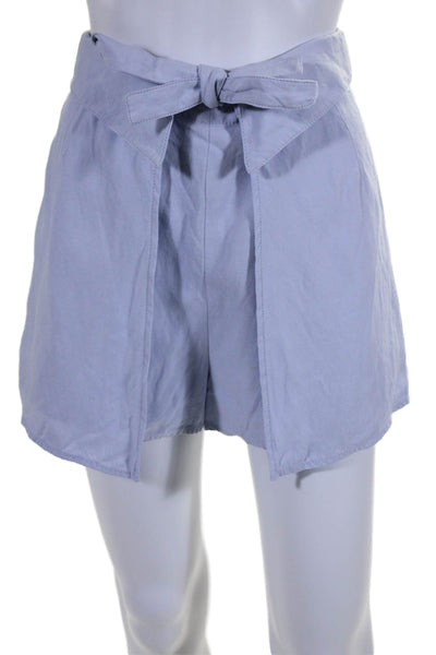 Derek Lam 10 Crosby Women's Hook Closure Tie Front Skort Light Blue Size 2