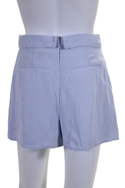 Derek Lam 10 Crosby Women's Hook Closure Tie Front Skort Light Blue Size 2