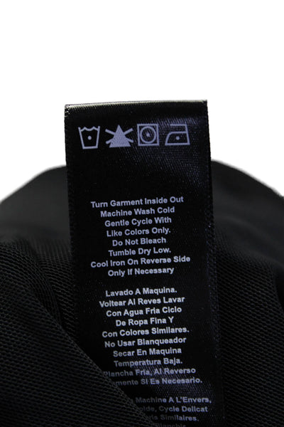 KORAL ACTIVEWEAR Womens Long Sleeve Zip Front Hoodie Black Blue Small
