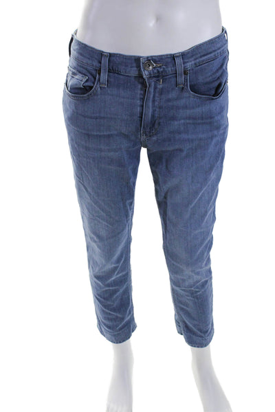 Paige Mens Zipper Fly Slim Cut Lennox Jeans Blue Cotton Size 34