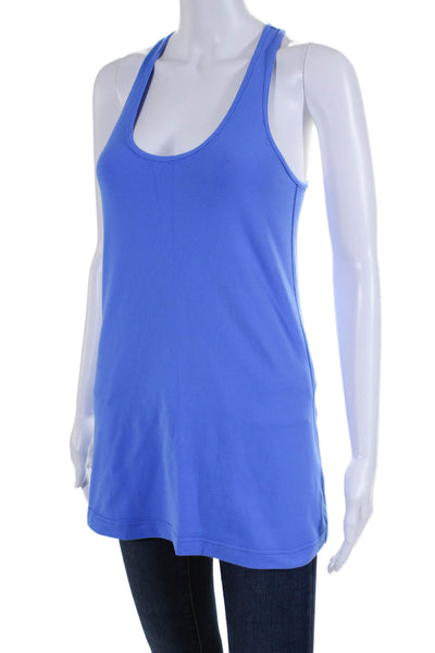 Lululemon Womens Scoop Neck Racerback Stretch Tank Top Blue Size 8