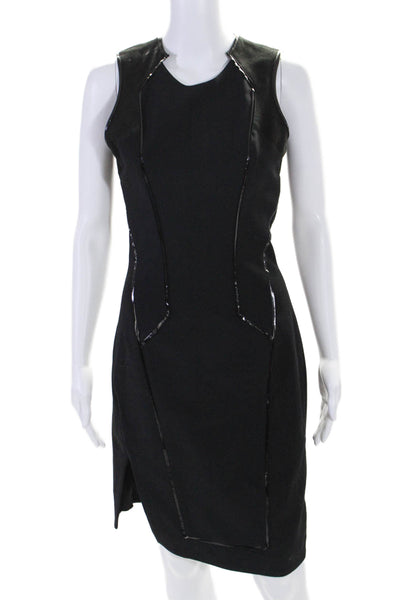 Helmut Lang Womens Angora Sleeveless Crew Neck Dress Dress Black Size 4