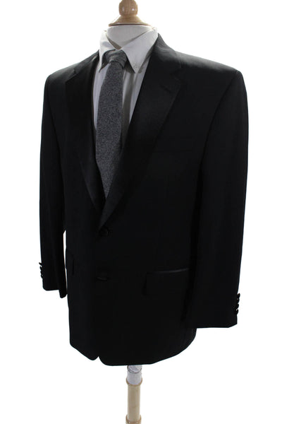 Ralph Ralph Lauren Mens Tuxedo Blazer Jacket Black Wool Size 42 Regular