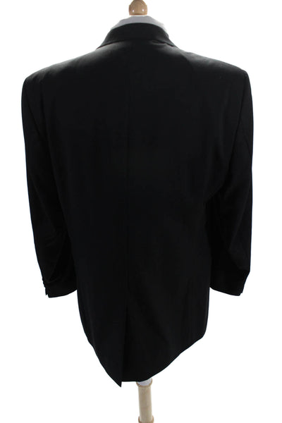 Ralph Ralph Lauren Mens Tuxedo Blazer Jacket Black Wool Size 42 Regular