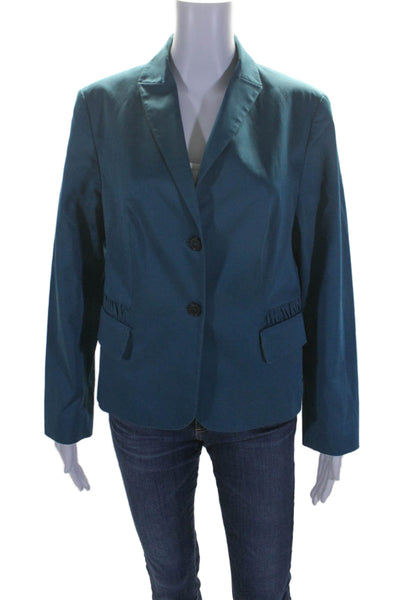 Piazza Sempione Women's Long Sleeves Lined Two Button Blazer Real Size 46