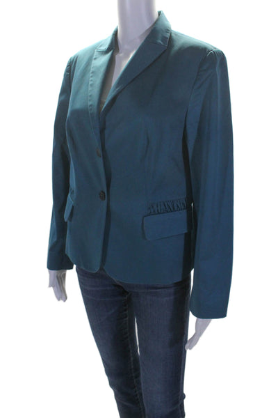 Piazza Sempione Women's Long Sleeves Lined Two Button Blazer Real Size 46