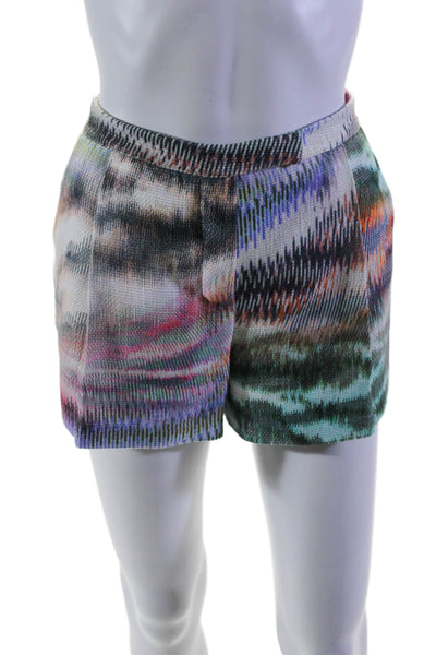 Alexis Women's Hook Closure Pleated Front Dress Shorts Multicolor Size M