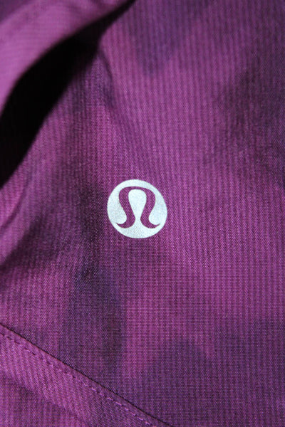 Lululemon Womens Elastic Waist Above Knee Athletic Shorts Purple Size 10