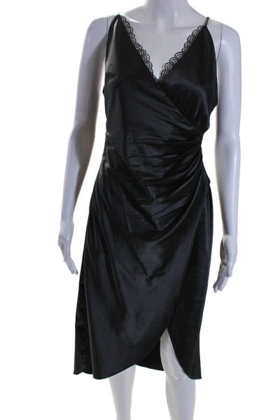 Jonathan Simkhai Womens Sleeveless Knee Length Dress Black Size Small