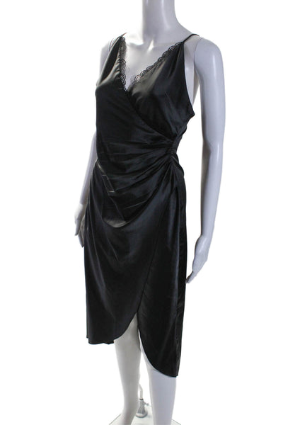 Jonathan Simkhai Womens Sleeveless Knee Length Dress Black Size Small