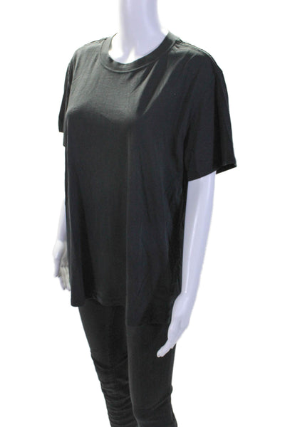 Lululemon Womens Short Sleeve Round Neck Boxy Tee Shirt Black Size 8