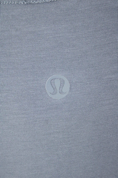 Lululemon Womens Short Sleeve Round Neck Tee Shirt Dark Blue Cotton Size 8