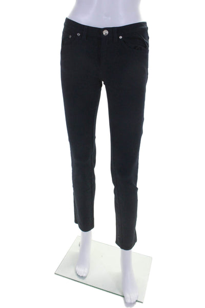 Marc By Marc Jacobs Women's Midrise Five Pockets Skinny Pants Navy Blue Size 4