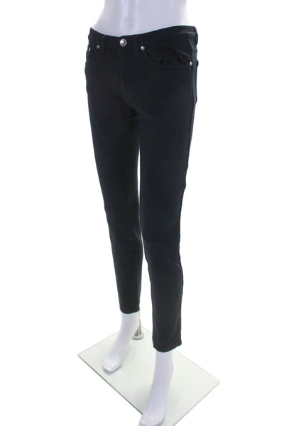 Marc By Marc Jacobs Women's Midrise Five Pockets Skinny Pants Navy Blue Size 4