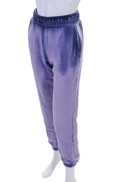 Cotton Citizen Womens Elastic Waist Tapered Leg Sweatpants Purple XS