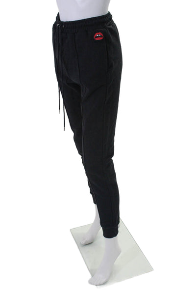 Markus Lupfer x Bapy Womens Mid Rise Drawstring Jogger Pants Black Size XS