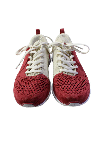 APL Womens Red Low Top Lace Up Training Athletic Sneakers Shoes Size 6.5