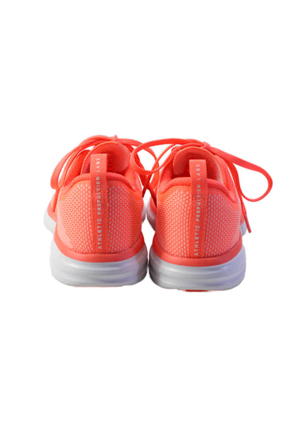 APL Womens Neon Orange Low Top Lace Up Training Sneakers Shoes Size 6.5