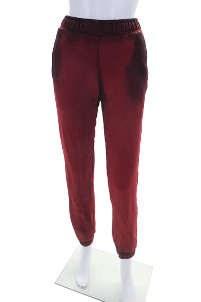 Cotton Citizen Womens Elastic Waistband Mid Rise Tie Dyed Jogger Pants Red XS