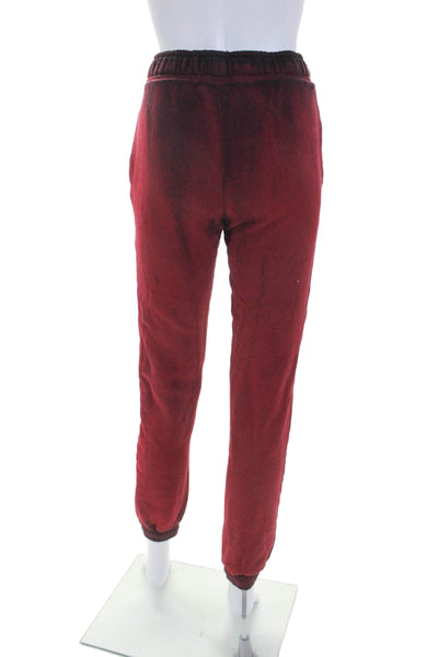 Cotton Citizen Womens Elastic Waistband Mid Rise Tie Dyed Jogger Pants Red XS