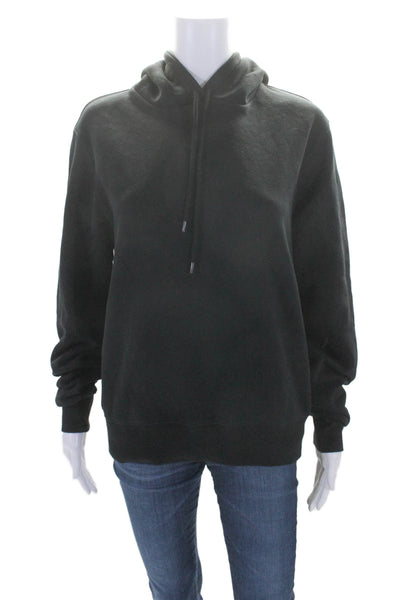 Opening Ceremony Womens Pullover Drawstring Hoodie Sweater Black Cotton Size XS