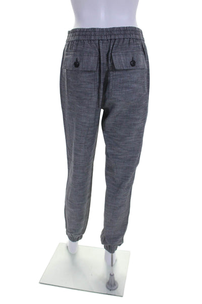 Lilla P Womens Gray High Waisted Pull On Cuff Ankle Jogger Pants Size S