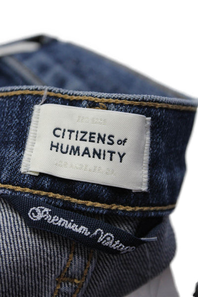 Citizens of Humanity Womens High Rise Emerson Straight Leg Jeans Blue Size 24